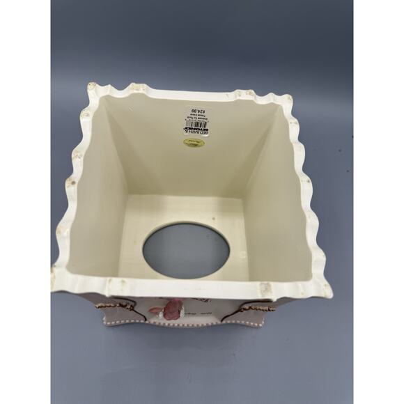 Glam Ceramic Tissue Box Cover ~ “Hello Gorgeous” / “B is for Bombshell” Vanity - Picture 6 of 8